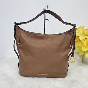Michael Kors  brown leather large hobo